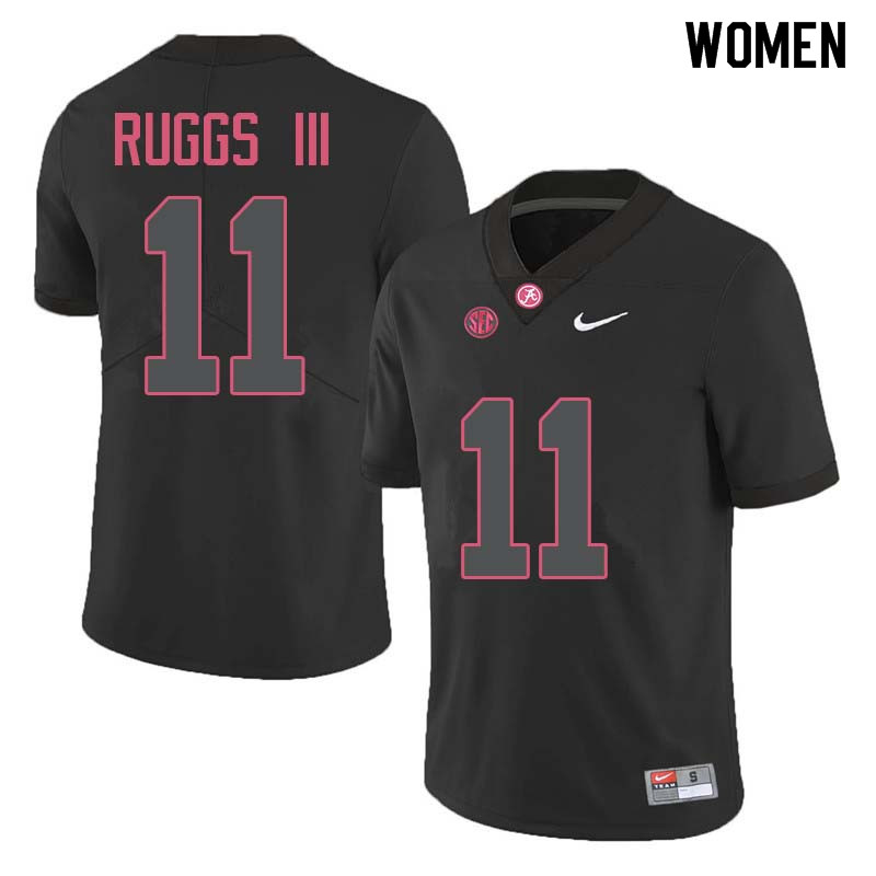 Women #11 Henry Ruggs III Alabama Crimson Tide College Football Jerseys Sale-Black